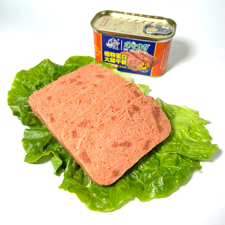 素莲 素食午餐肉罐头 植物蛋白火腿三明治纯素膳客传奇素肉菜200g*1罐 原味