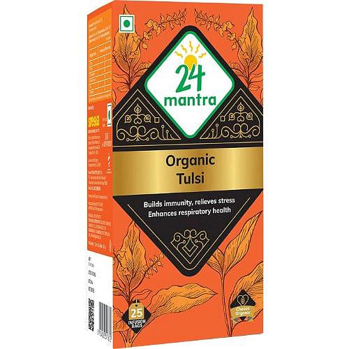 24 Mantra Organic Tulsi Tea Bags – 25 CT 25 count