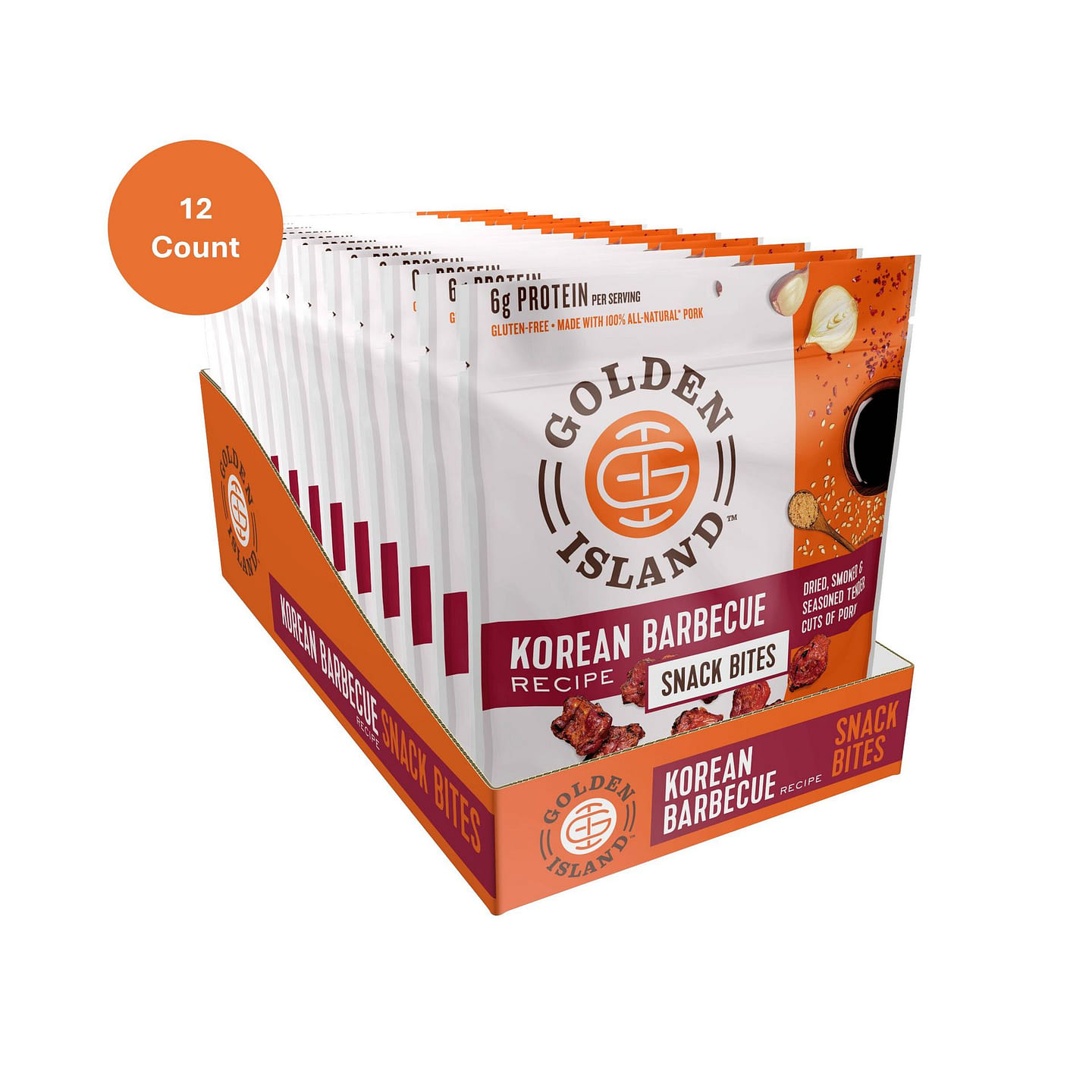 Golden Island Pork Snack Bites - Gluten Free 80g - 12 pack