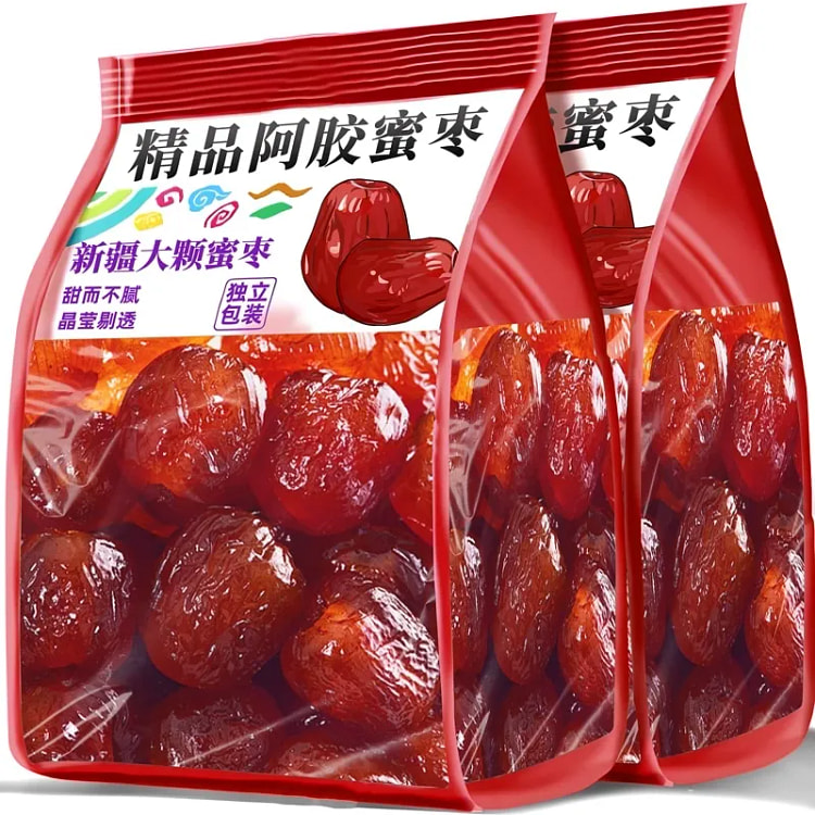 新疆金丝蜜枣阿胶枣独立小包装500克 500 克