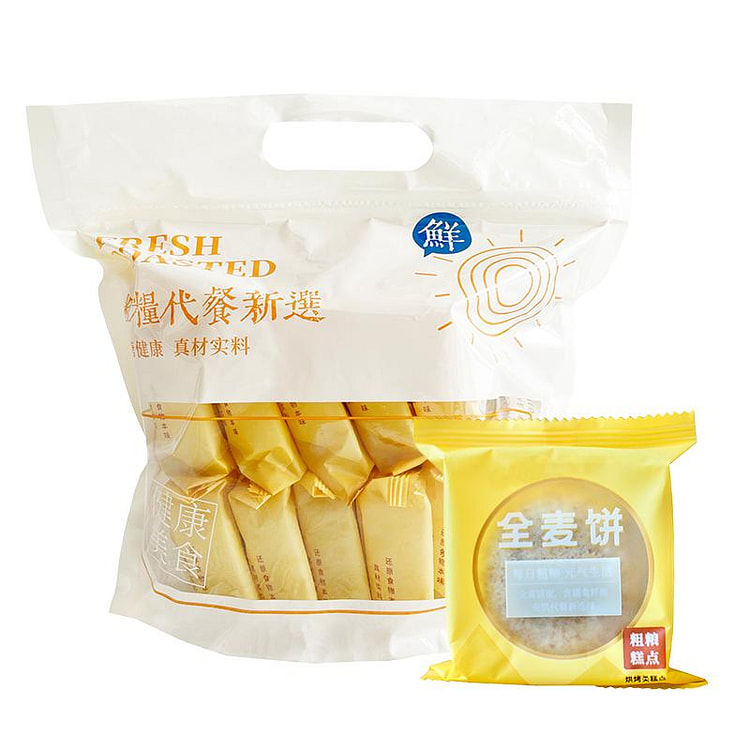 孕小饱全麦无蔗糖粗粮饼混合口味500g/袋