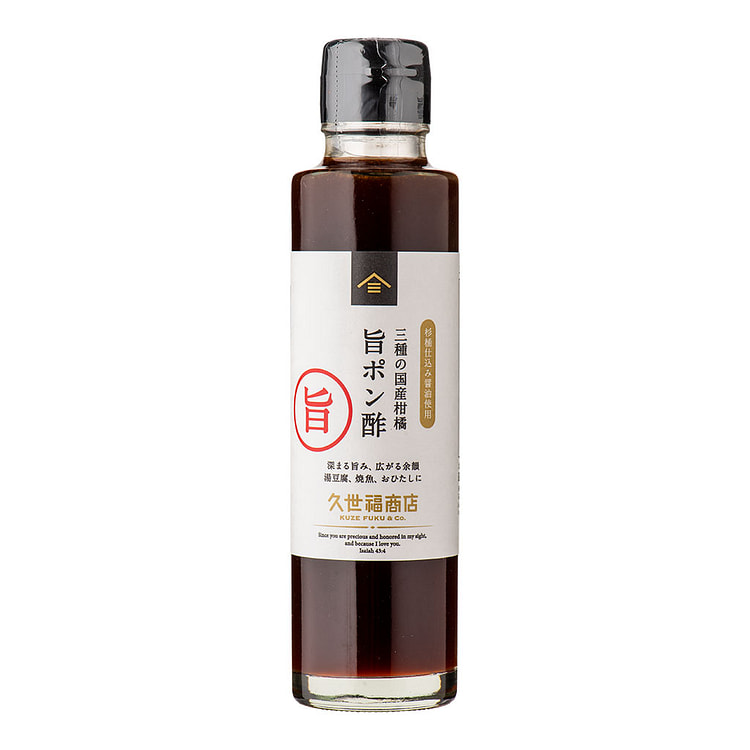 久世福商店 3 種柑橘ゆず酢 150ml 1 個