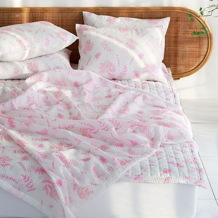 Basum Lightweight Cool Leaf Summer Blanket - Pink 1 count