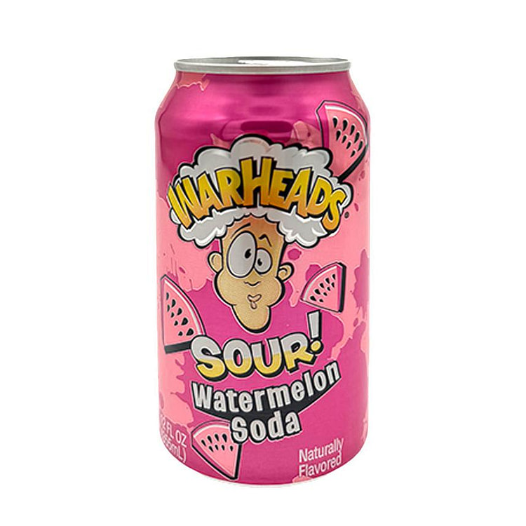 Warheads Sour Watermelon Soda 12 oz Can 1 each