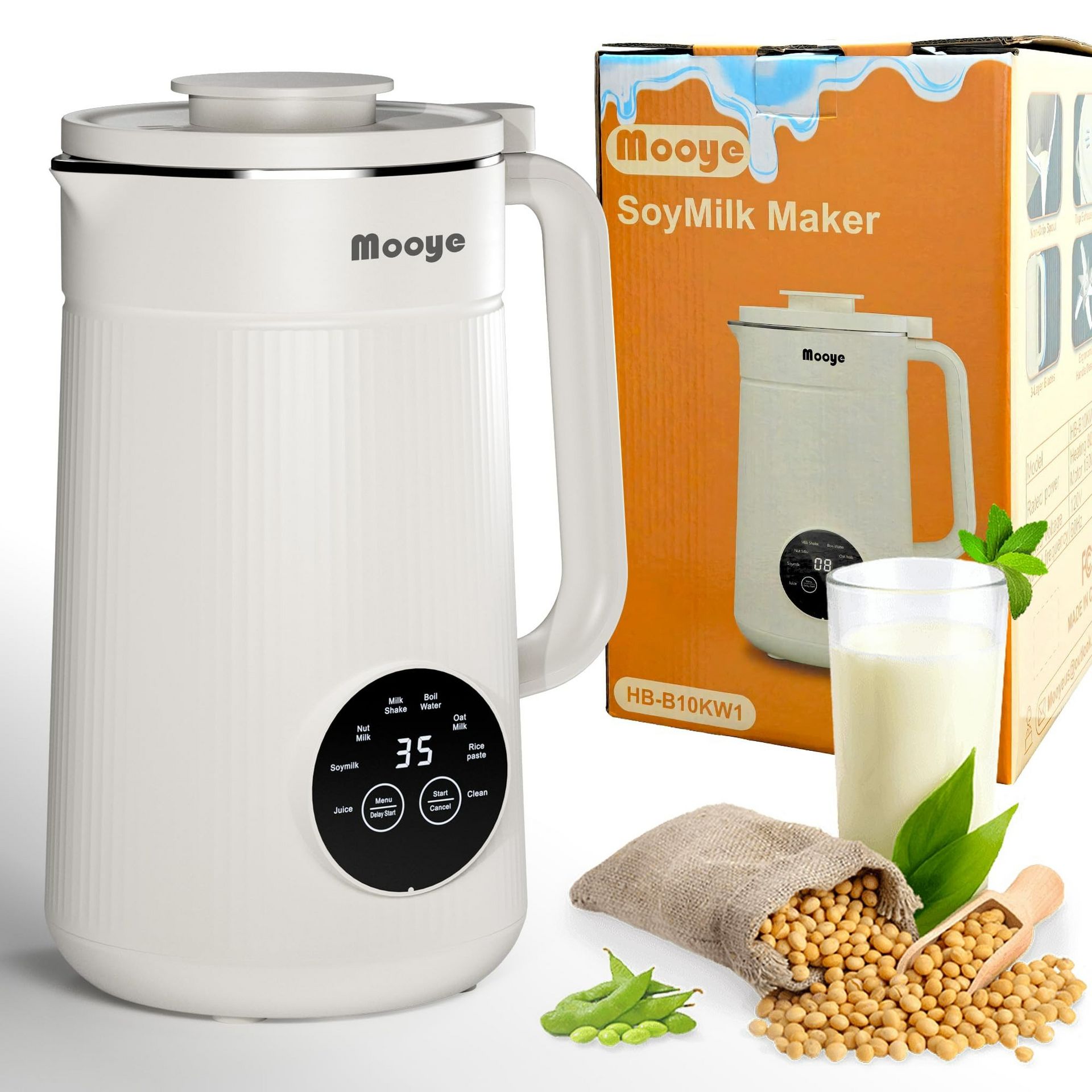 35oz Automatic Nut Milk Maker Soy Machine 1 phần