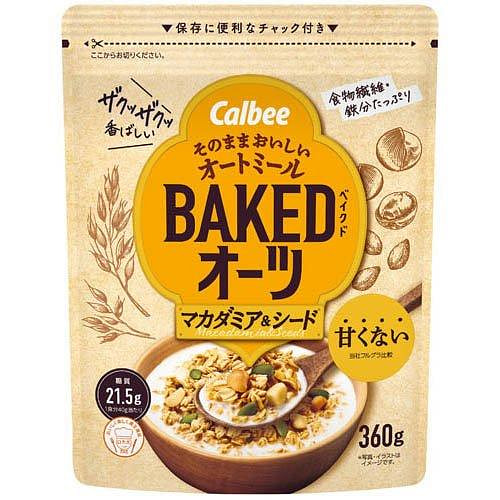 Bột yến mạch nướng Calbee vị hạt mắc ca 360g 1 phần