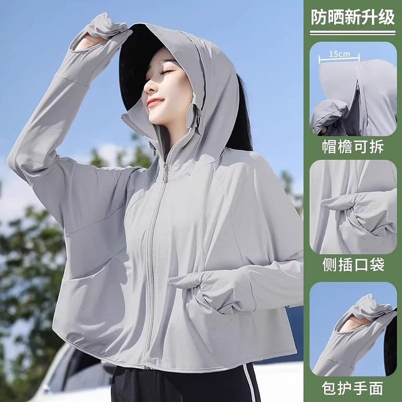 Ice Silk Sunscreen Shirt – New Style – 1 piece – L 1 each
