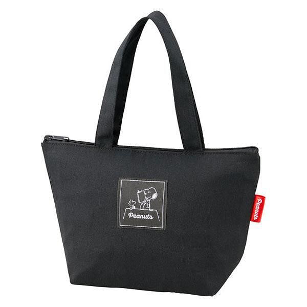 OSK PEANUTS Snoopy Black Lunch Tote Bag Black 1 count