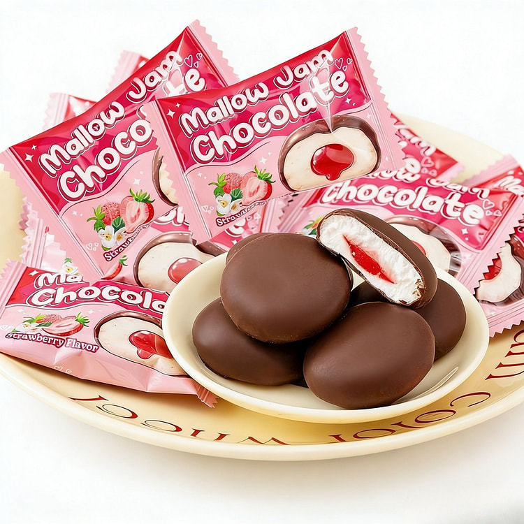 巧克力味脆皮夹心棉花糖30g 30 克