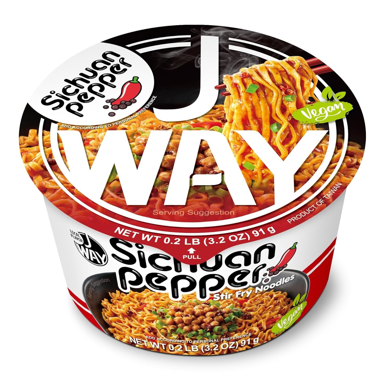 JWAY Sichuan Pepper Stir Fry Noodles 1 case
