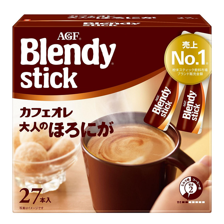 AGF Blendy 咖啡欧蕾苦乐参半 27p 1 个