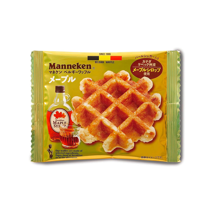 Japanese Waffle Cake Maple Rich Sugar MANNEKEN 54g 1 each