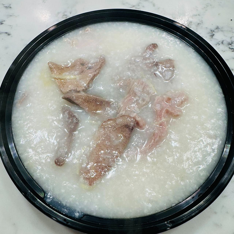 Pork liver congee