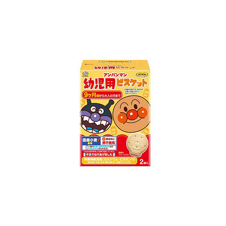 不二家面包超人牛奶饼干9个月以上BB4-30-26