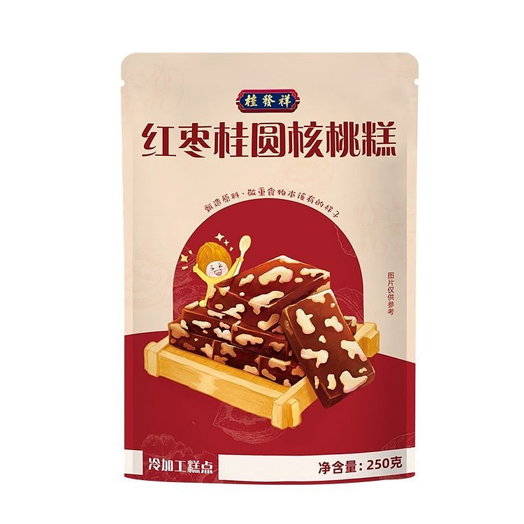 桂发祥红枣桂圆核桃糕中式糕点软糯核桃糕孕妇儿童零食 250 克