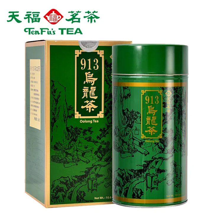 天福茗茶 913乌龙茶高山茶冻顶乌龙茶罐装300克