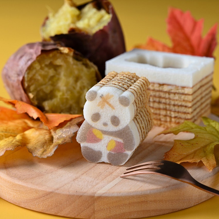 [Japan Delivery]Autumn Limited Sweet Potato Panda Baumkuchen 1 pieces