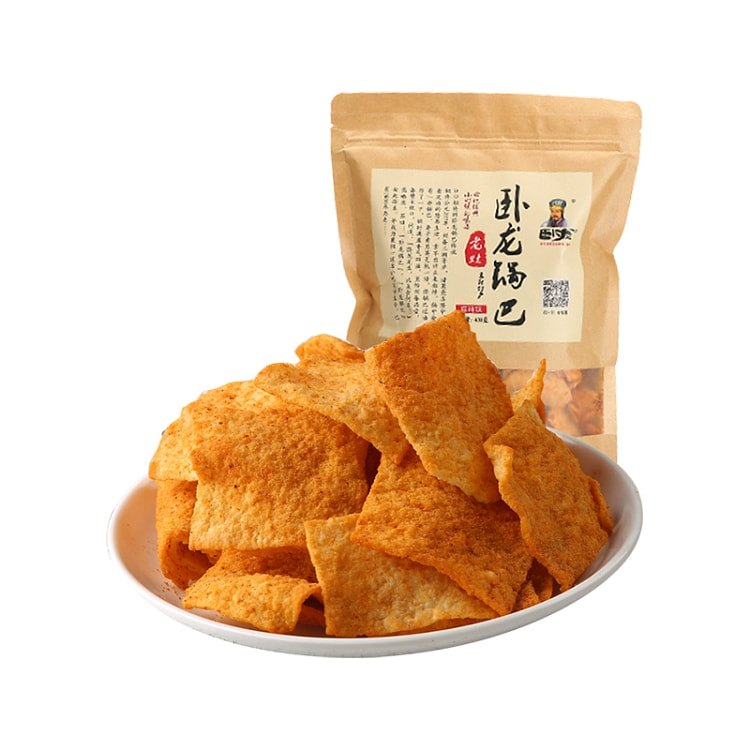 卧龙休闲食品手工老灶锅巴麻辣味*1袋