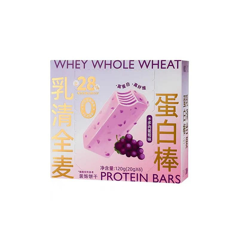 Whey Protein Bar Weihua Biscuit Energy Bar Succulent Grape Flavor 120g 1 box