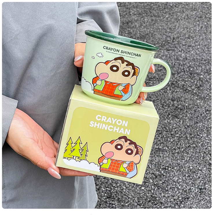 Crayon Shin-chan Ceramic Mug Coffee Cup (Dark Gree