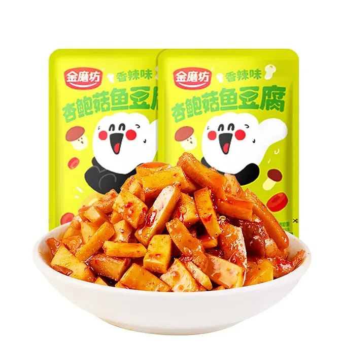 金磨坊杏鲍菇鱼豆腐豆干辣零食9包共108g 108 克
