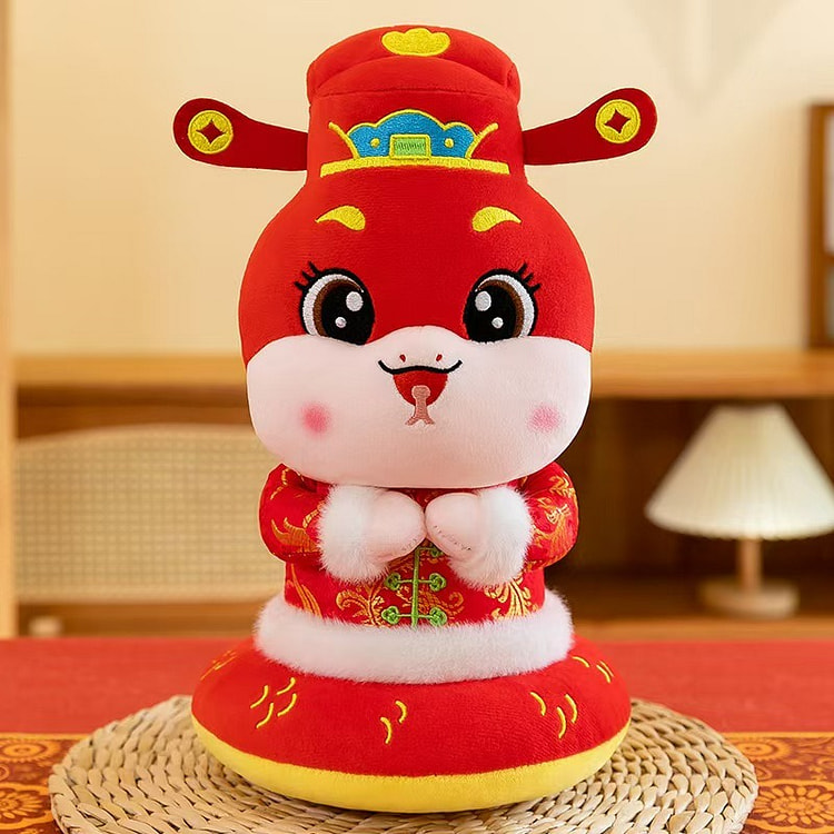 中国新年财神蛇公仔