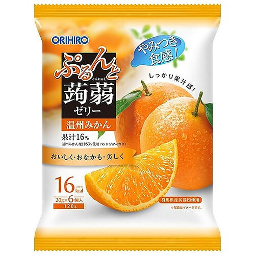 Purun to Konnyaku Jelly Pouch Wenshu Mandarin 20 g