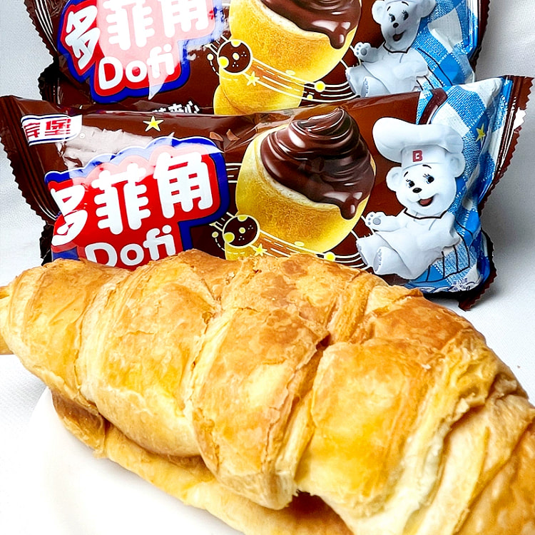 多菲角夹心巧克力牛角包*1袋