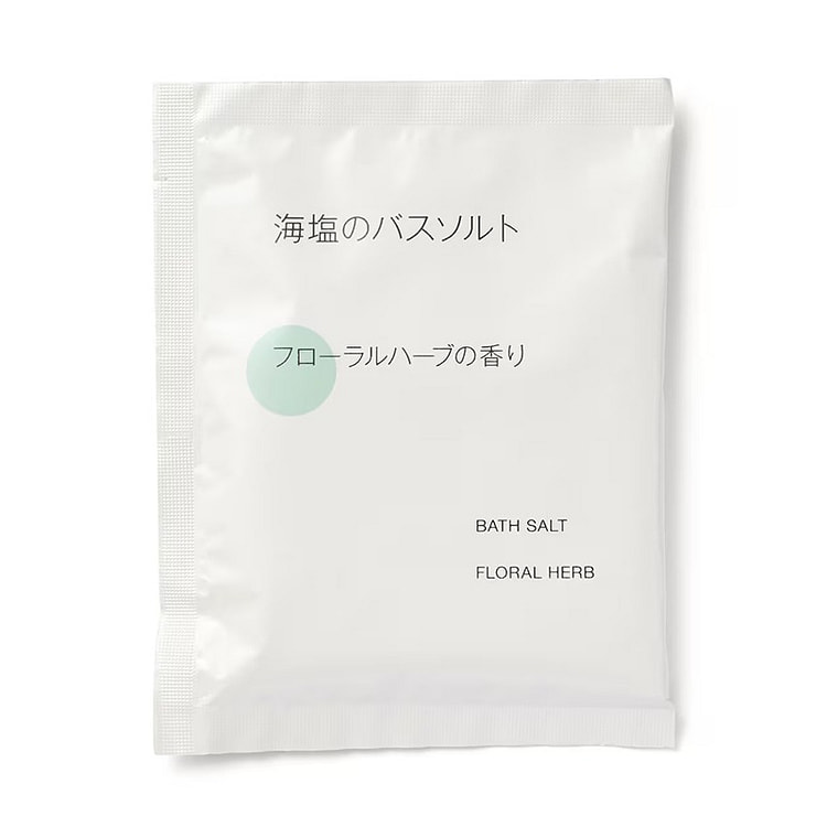 muji 无印良品 海盐浴盐 花草香 40g/袋