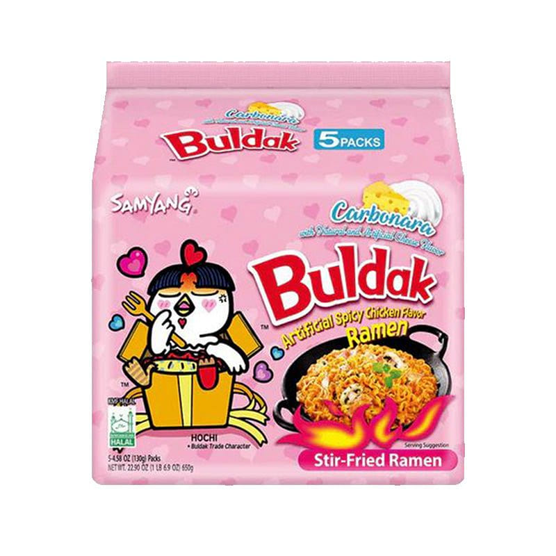 Samyang Buldak Spicy Chicken Flavor Ramen (5 Pack) – Carbonara 1 each