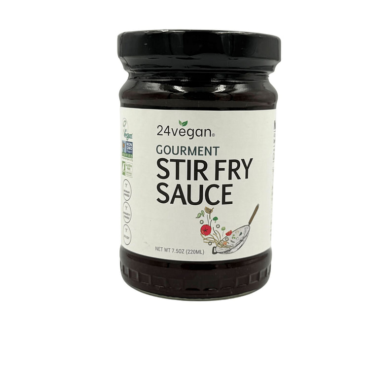 24Vegan Stir Fry Sauce - Vegan - All Natural - Non GMO - No MSG - 7.5oz -