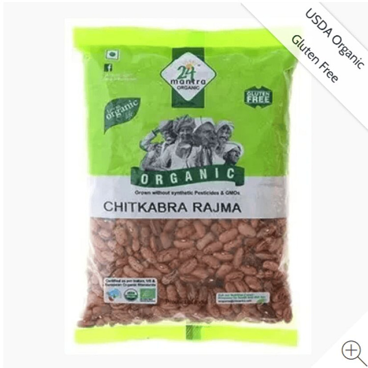 24 Mantra Organic Rajma Kidney Beans 4lb 1 pack