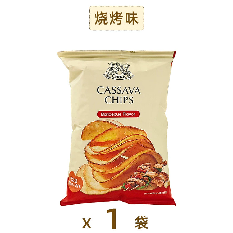 LERNA cassava chips barbecue flavor 52g * 1 bag 52 g