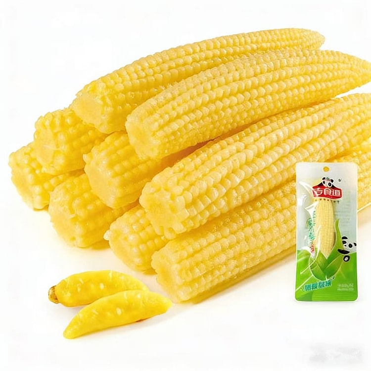 Jishidao Pickled Pepper Baby Corn, 24g*4 Pack 96 g
