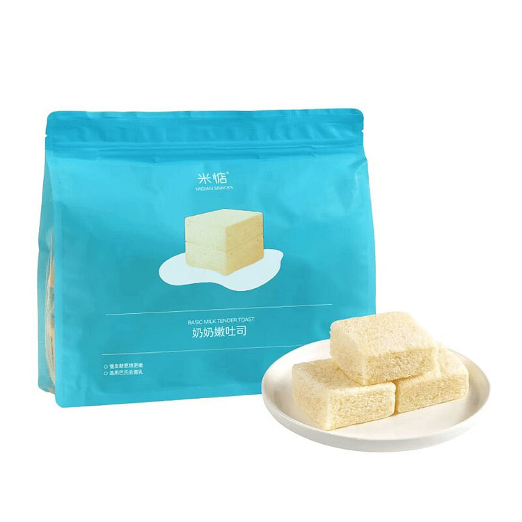 米惦 奶奶嫩吐司厚切巴氏鲜奶无边吐司三明治手撕面包 300 克