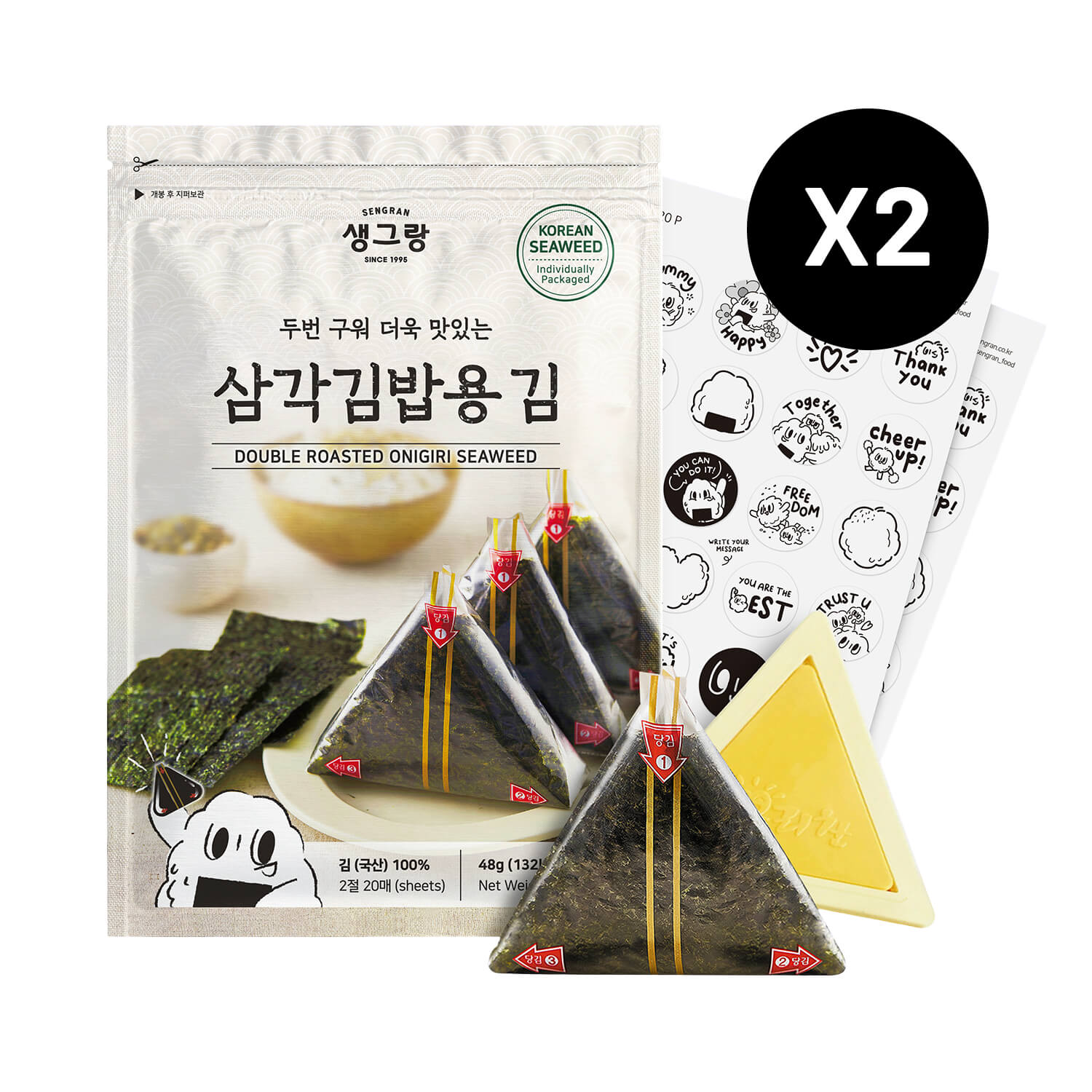三角紫菜包飯海苔和模具套餐 1 份