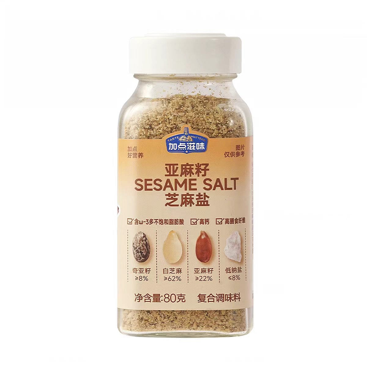 Flaxseed sesame salt 80g * 1 bottle 80 g