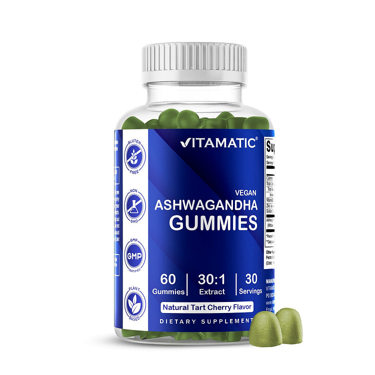 Vitamatic Ashwagandha, 60 Vegan Gummies