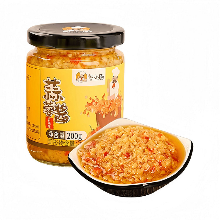 粤小厨 香辣蒜蓉酱烤生蚝蒜蓉酱 200g*1瓶 200 克