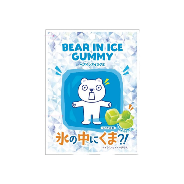 Super popular soft candy Save Ice Bear Green Grape flavor soft candy 64g