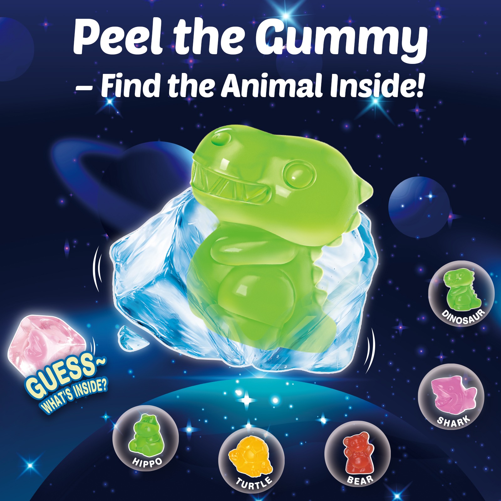 AMOS Peelerz Mystery Cube Peelable Gummy 10ct. - Weee!