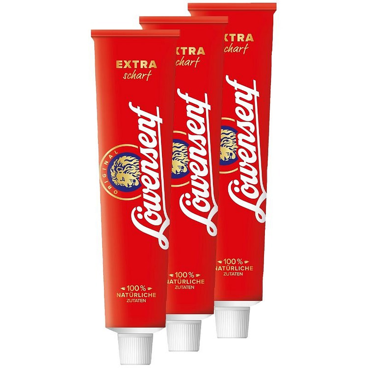 特辣德国芥末 3x200ml-Loewensenf