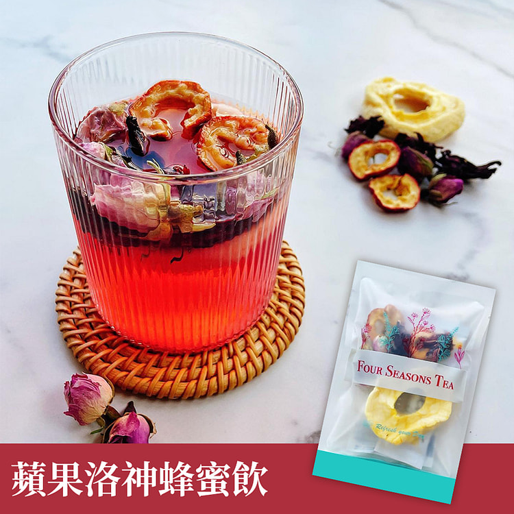 四季養生茶館 蘋果洛神蜂蜜飲