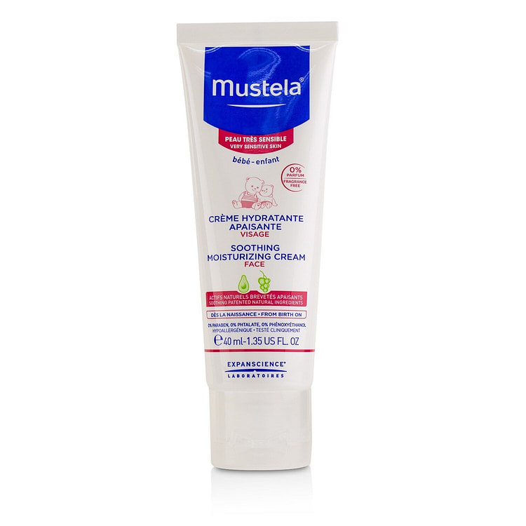 Mustela 舒緩保濕面霜 - 適用於非常敏感的皮膚