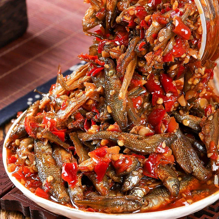 湖南特产农家香辣柴火鱼剁椒小鱼开胃菜280g*1瓶 280 克