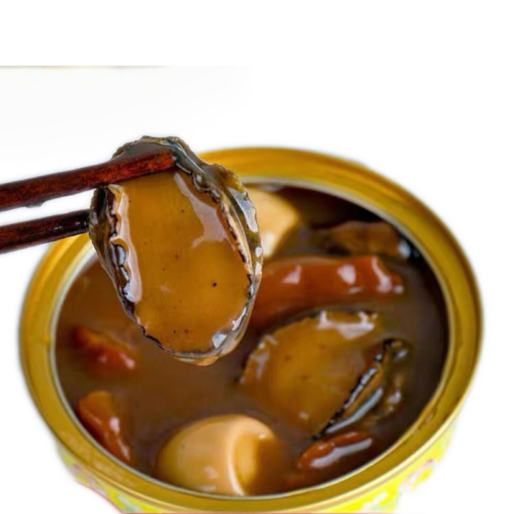 Canned black truffle abalone