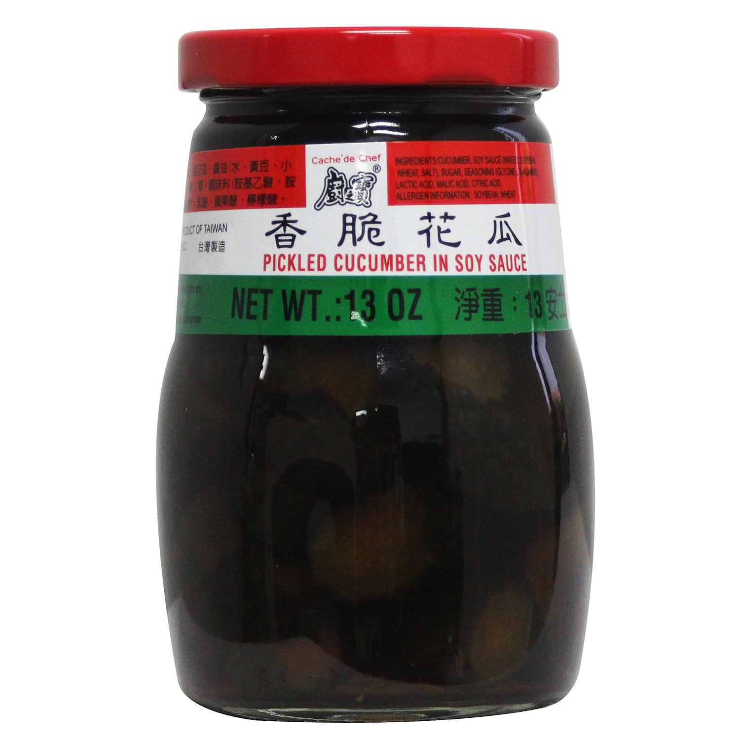 Get Cache'de chef Pickled Crunchy Cucumber in soy Sauce chunked (13