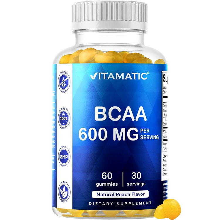 BCAA 600mg - 60 Vegan Pectin Based Gummies