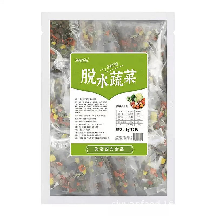 JPHZNB混合脱水蔬菜干5g*50包 250 克