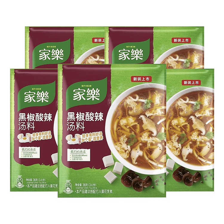 家乐 黑椒酸辣汤正宗胡辣汤料36gX5袋 180 克